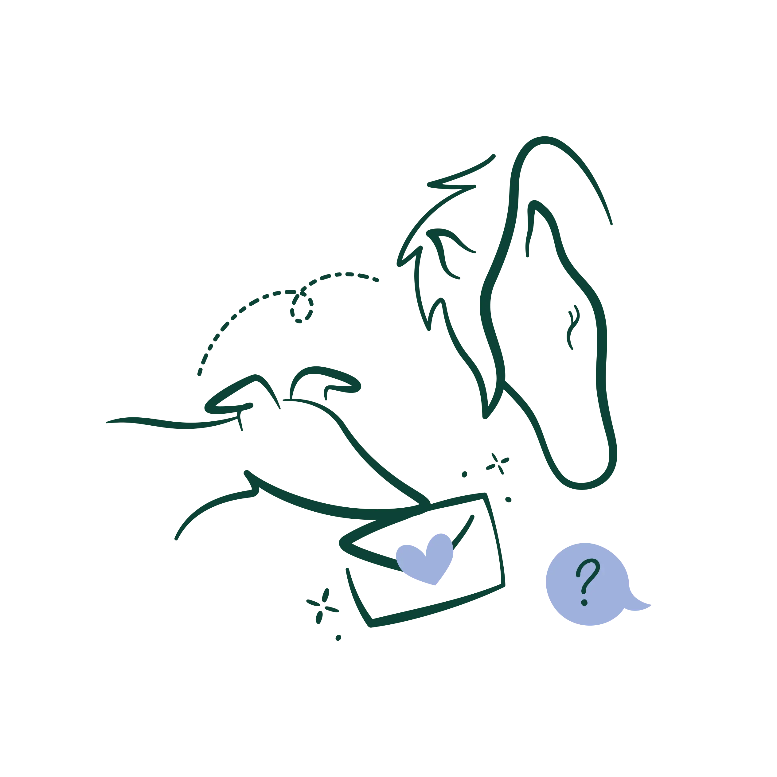 Illustration eines Hundes und Pferdes für Einzelsitzung Tierkommunikation
