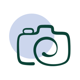 Illustration eines Icons für Tierfoto